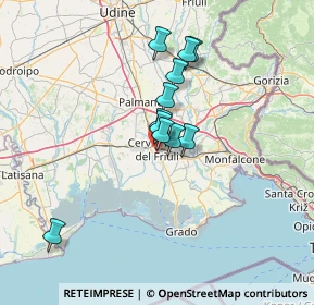 Mappa Via Aquileia, 33052 Cervignano del Friuli UD, Italia (9.96273)