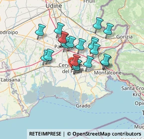 Mappa Via Aquileia, 33052 Cervignano del Friuli UD, Italia (10.431)