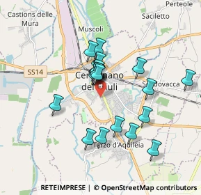 Mappa Via Aquileia, 33052 Cervignano del Friuli UD, Italia (1.4645)