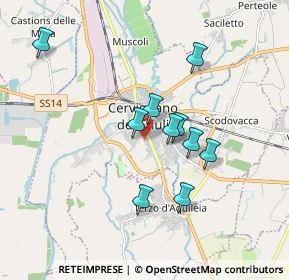 Mappa Via Aquileia, 33052 Cervignano del Friuli UD, Italia (2.24385)