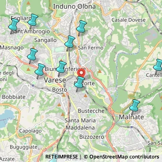 Mappa L.go Lanciotto Gigli, 21100 Varese VA, Italia (2.84455)
