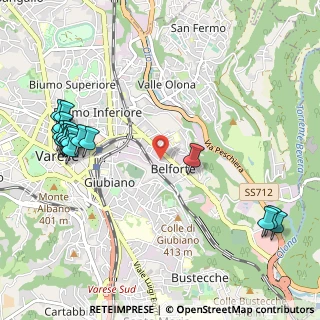 Mappa Largo Lanciotto Gigli, 21100 Varese VA, Italia (1.325)
