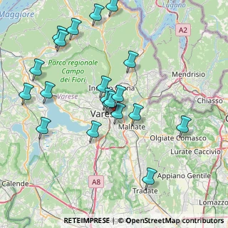 Mappa Largo Lanciotto Gigli, 21100 Varese VA, Italia (8.1375)