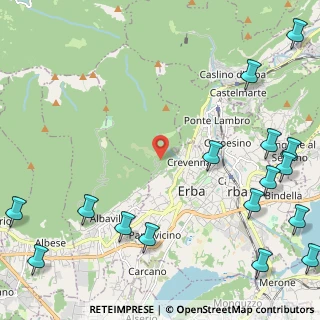 Mappa Via Buco del Piombo, 22036 Erba CO, Italia (3.36625)