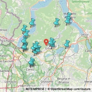 Mappa Via Buco del Piombo, 22036 Erba CO, Italia (7.46722)