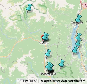 Mappa Via Caimi Beato, 13019 Varallo VC, Italia (9.7015)