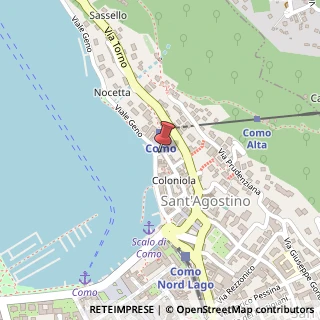 Mappa Via Lungo Lario Trieste, 62, 22100 Como, Como (Lombardia)