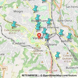 Mappa Corso Moro Aldo, 21100 Varese VA, Italia (1.03917)