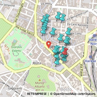 Mappa Via Alessandro Volta, 21100 Varese VA, Italia (0.196)