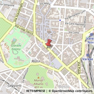 Mappa Via Alessandro Volta, 6, 21100 Varese, Varese (Lombardia)