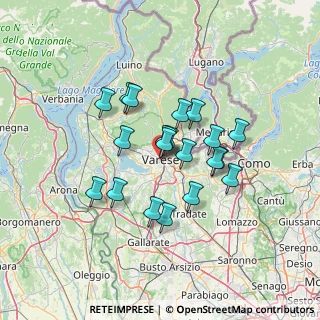 Mappa Via Alessandro Volta, 21100 Varese VA, Italia (10.643)