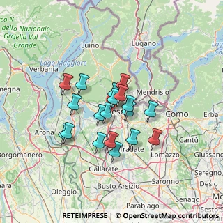 Mappa Corso Moro Aldo, 21100 Varese VA, Italia (10.05684)