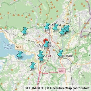 Mappa Corso Moro Aldo, 21100 Varese VA, Italia (3.62583)