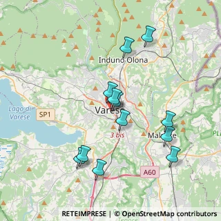 Mappa Corso Moro Aldo, 21100 Varese VA, Italia (3.65333)