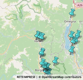 Mappa Regione Crosa, 13019 Varallo VC, Italia (9.3605)