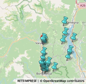 Mappa Regione Crosa, 13019 Varallo VC, Italia (8.061)