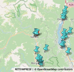 Mappa Regione Crosa, 13019 Varallo VC, Italia (10.0645)