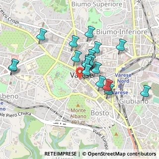 Mappa Piazza Monte Grappa, 21100 Varese VA, Italia (0.392)