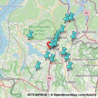 Mappa Via Ugo Bassi, 21100 Varese VA, Italia (5.97188)