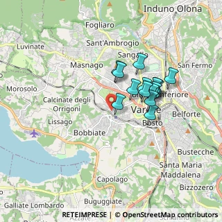 Mappa Via Ugo Bassi, 21100 Varese VA, Italia (1.364)