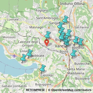 Mappa Via Ugo Bassi, 21100 Varese VA, Italia (1.99533)