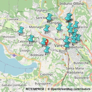 Mappa Via Ugo Bassi, 21100 Varese VA, Italia (2.1455)