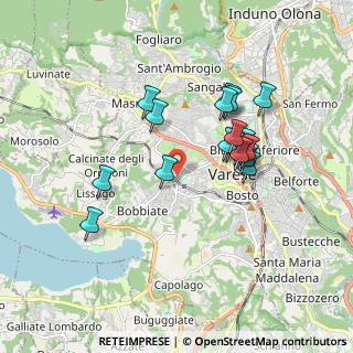 Mappa Via Ugo Bassi, 21100 Varese VA, Italia (1.59)