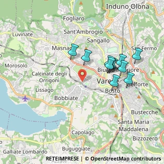 Mappa Via Ugo Bassi, 21100 Varese VA, Italia (1.69545)