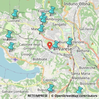 Mappa Via Ugo Bassi, 21100 Varese VA, Italia (2.80727)