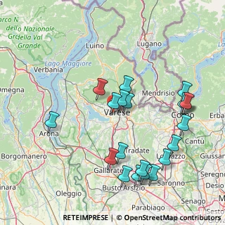 Mappa Via Ugo Bassi, 21100 Varese VA, Italia (17.0525)