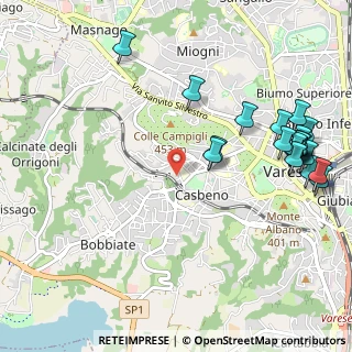 Mappa Via Ugo Bassi, 21100 Varese VA, Italia (1.294)