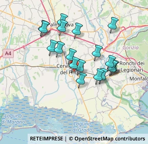 Mappa Via Antonio Gramsci, 33052 Cervignano del Friuli UD, Italia (6.22474)