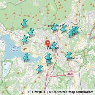 Mappa Via Montebello, 21100 Varese VA, Italia (3.95857)