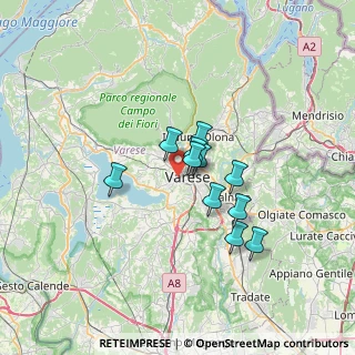 Mappa Via Montebello, 21100 Varese VA, Italia (4.74909)