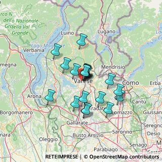 Mappa Piazzale Libertà, 21100 Varese VA, Italia (9.9145)