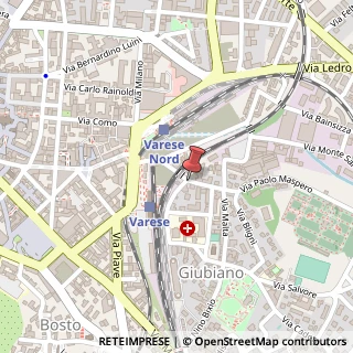 Mappa Via Maspero Paolo, 8/scd, 21100 Varese, Varese (Lombardia)