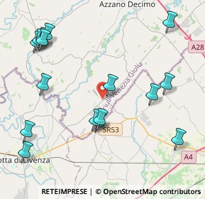 Mappa Via P. Amalteo, 33076 Pravisdomini PN, Italia (4.93688)