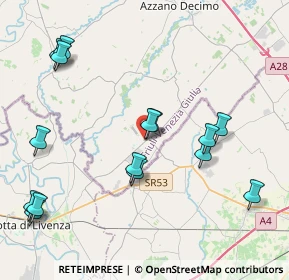 Mappa Via P. Amalteo, 33076 Pravisdomini PN, Italia (4.606)