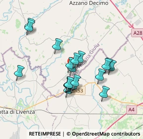Mappa Via P. Amalteo, 33076 Pravisdomini PN, Italia (3.012)