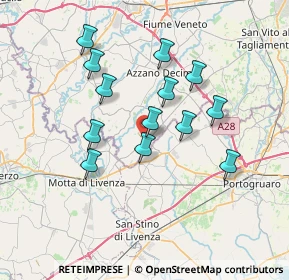 Mappa Via P. Amalteo, 33076 Pravisdomini PN, Italia (6.27385)