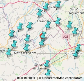 Mappa Via P. Amalteo, 33076 Pravisdomini PN, Italia (9.2785)