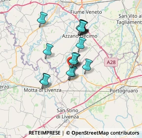Mappa Via P. Amalteo, 33076 Pravisdomini PN, Italia (5.27176)