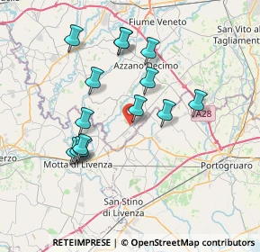 Mappa Via P. Amalteo, 33076 Pravisdomini PN, Italia (6.76571)