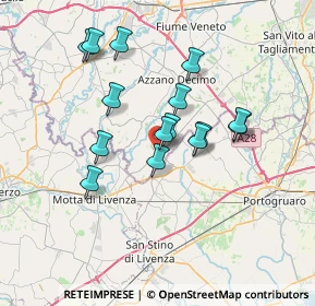 Mappa Via P. Amalteo, 33076 Pravisdomini PN, Italia (5.97733)