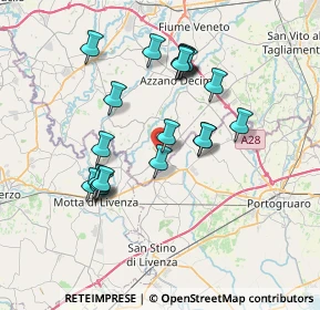 Mappa Via P. Amalteo, 33076 Pravisdomini PN, Italia (6.5945)