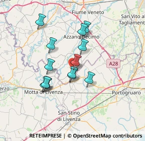 Mappa Via P. Amalteo, 33076 Pravisdomini PN, Italia (5.72385)