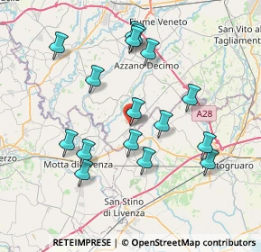 Mappa Via P. Amalteo, 33076 Pravisdomini PN, Italia (7.33063)