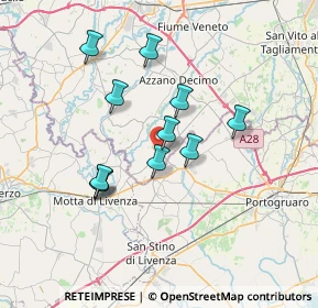 Mappa Via P. Amalteo, 33076 Pravisdomini PN, Italia (5.95)