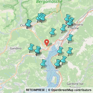Mappa Via Orti, 24060 Sovere BG, Italia (8.222)