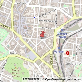 Mappa Via Vittorio Veneto, 1, 21100 Varese VA, Italia, 21100 Re, Verbano-Cusio-Ossola (Piemonte)